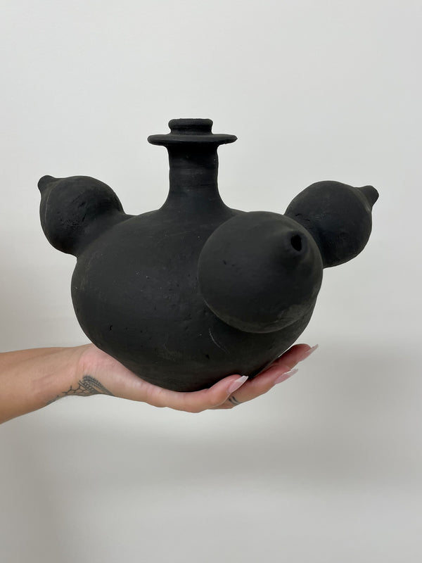 Vintage Bobble pot | Black