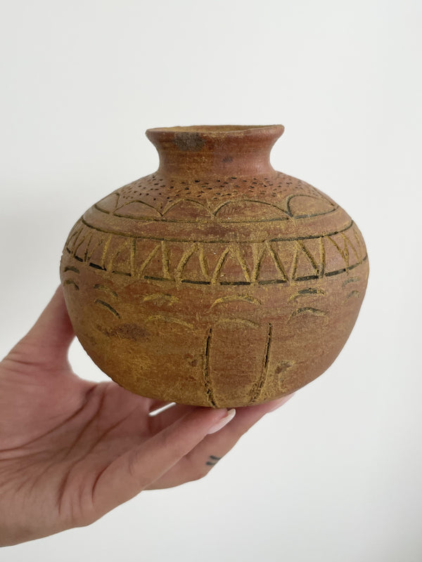 Vintage Aztec Vase