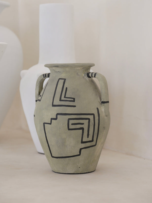 Tribal Vase | Olive