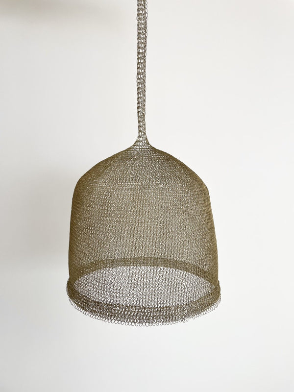 Golden Mesh Wire Pendant | Style G