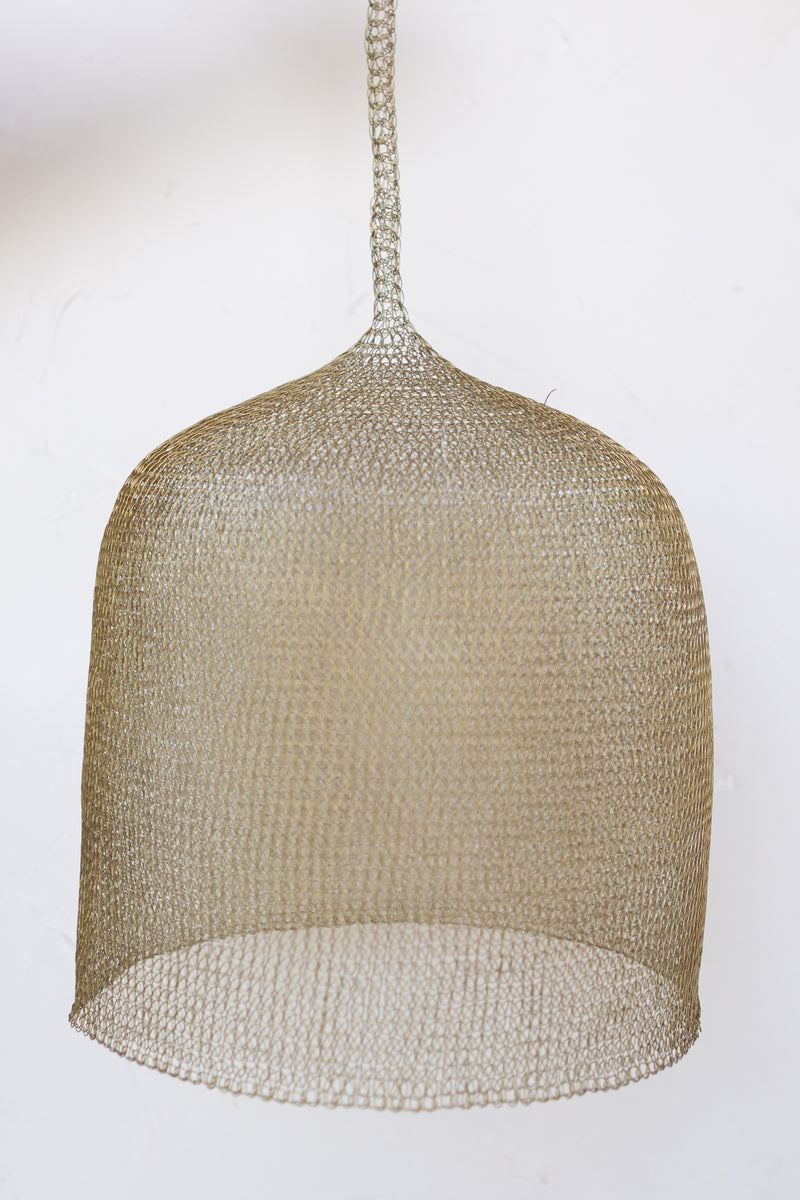 Golden Mesh Wire Pendant | Style H