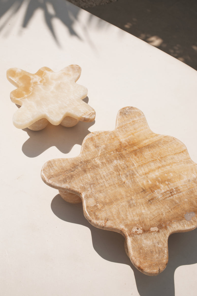 Onyx Footed Wave Tray #2 | PRE-ORDER SEPTEMBER ARRIVAL