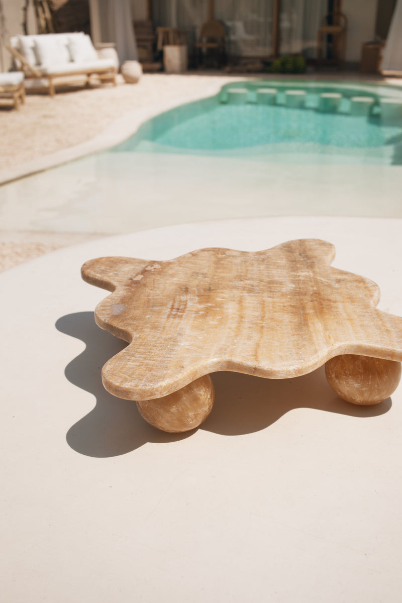 Onyx Footed Wave Tray #2 | PRE-ORDER SEPTEMBER ARRIVAL
