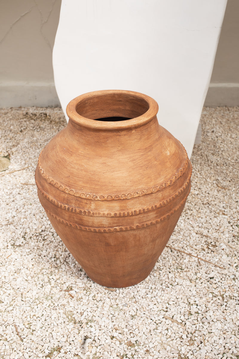 Santorini Terracotta Urn