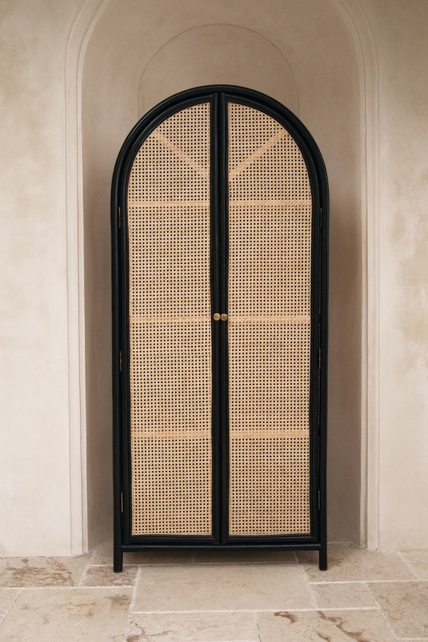 XANDER ARCH CABINET | BLACK | PRE-ORDER 14-16 WEEKS LEAD TIME