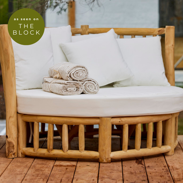 Teak Circular Lounger