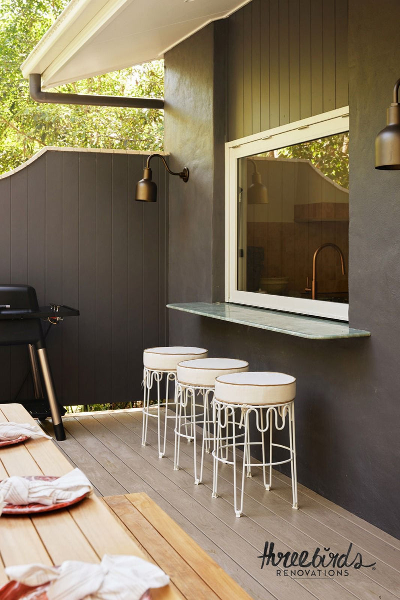Wavy Counter Stool – BOHTEAK