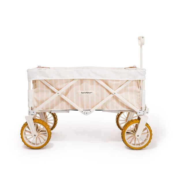 Business and Pleasure | The Beach Cart - Monaco Natural Stripe