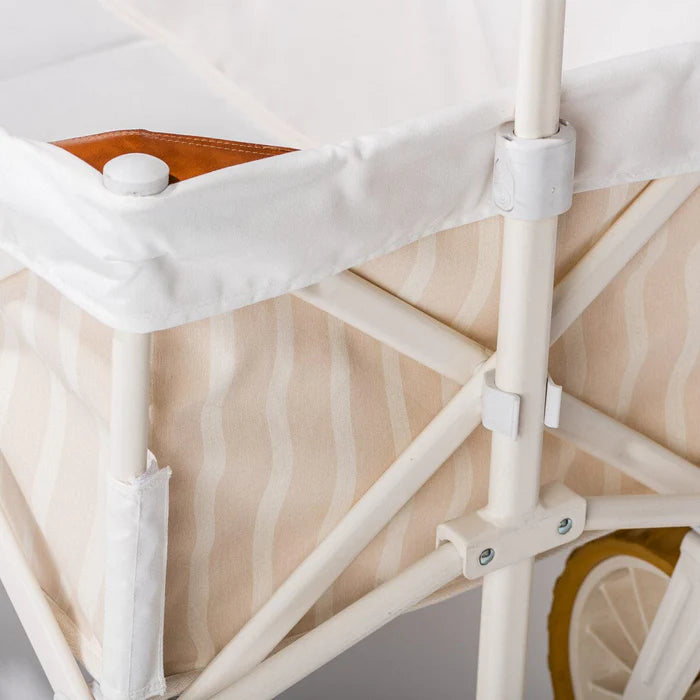 Business and Pleasure | The Beach Cart - Monaco Natural Stripe