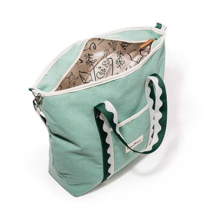 Business and Pleasure | The Cooler Tote Bag - Rivie Green