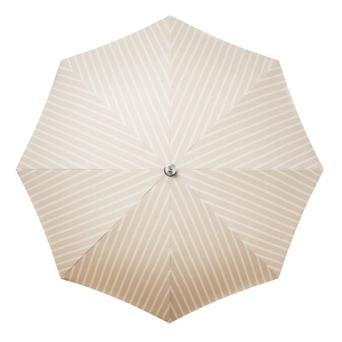 Business and Pleasure | The Premium Beach Umbrella - Monaco Natural Stripe