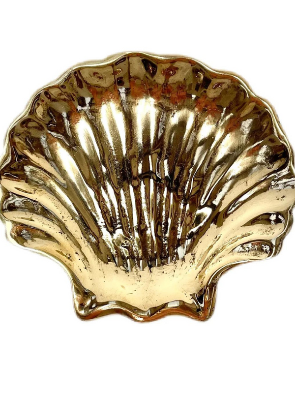 BRASS TRINKET DISH | CLAM