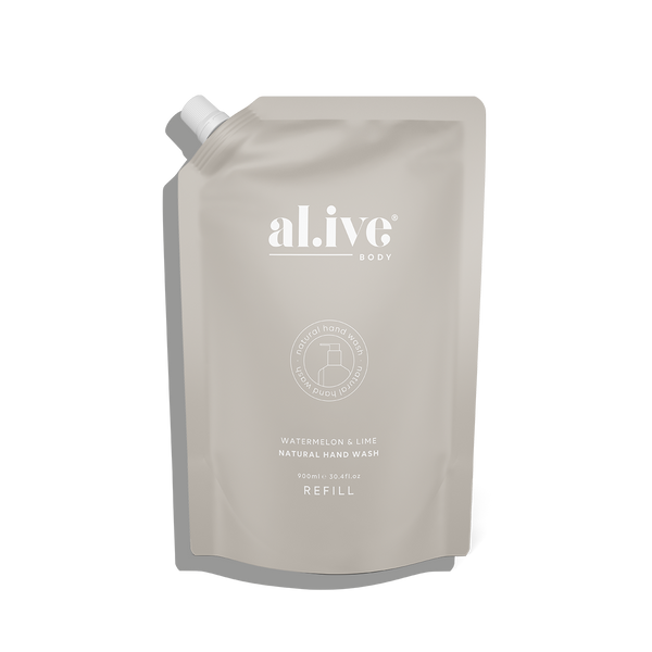 al.ive body | 900ml hand wash refill - watermelon & lime