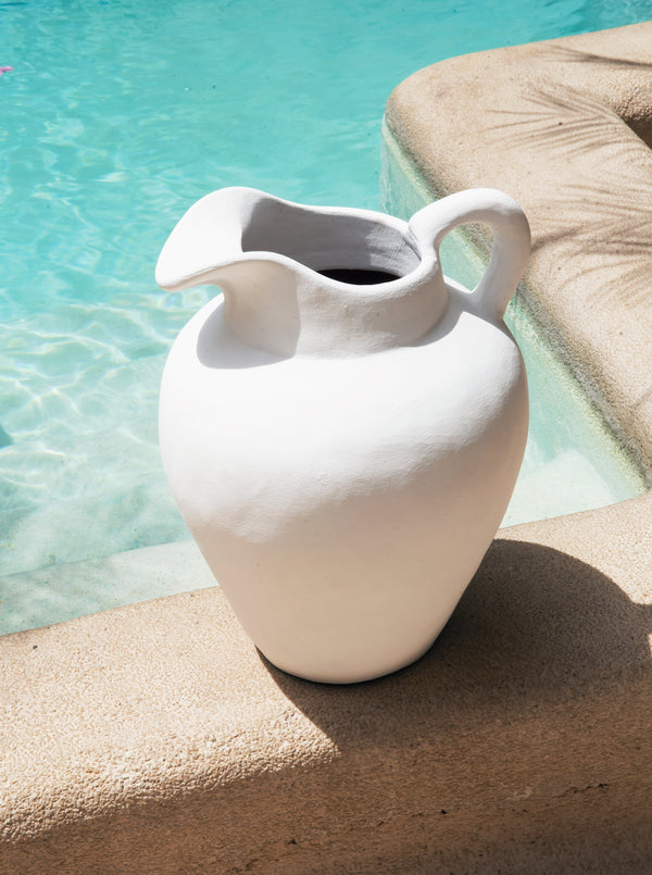 Santorini Pitcher | WHITE