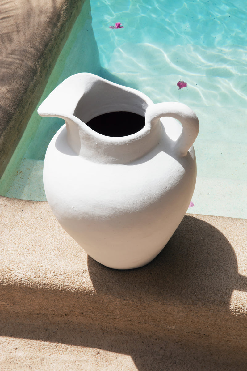 Santorini Pitcher | WHITE