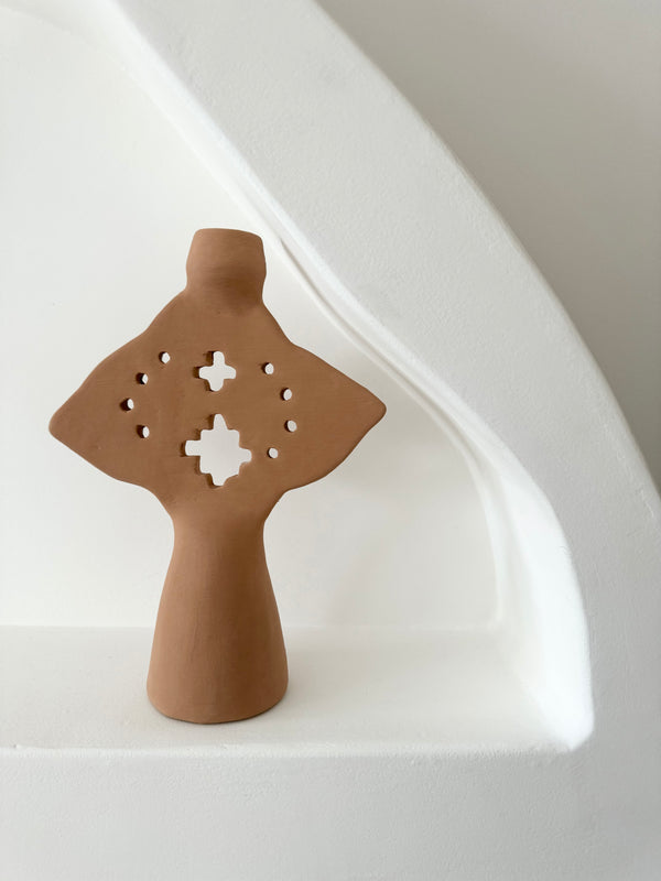 Zahara Candle Holder | Tan