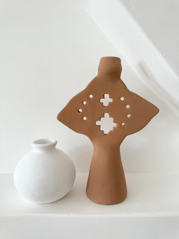 Zahara Candle Holder | Tan