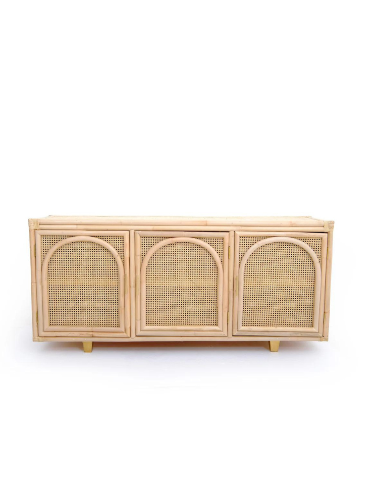 Imogen Rattan Sideboard | NATURAL/BRASS