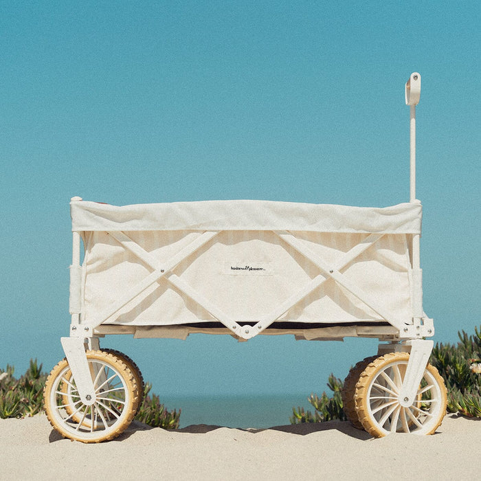 Business and Pleasure | The Beach Cart - Monaco Natural Stripe