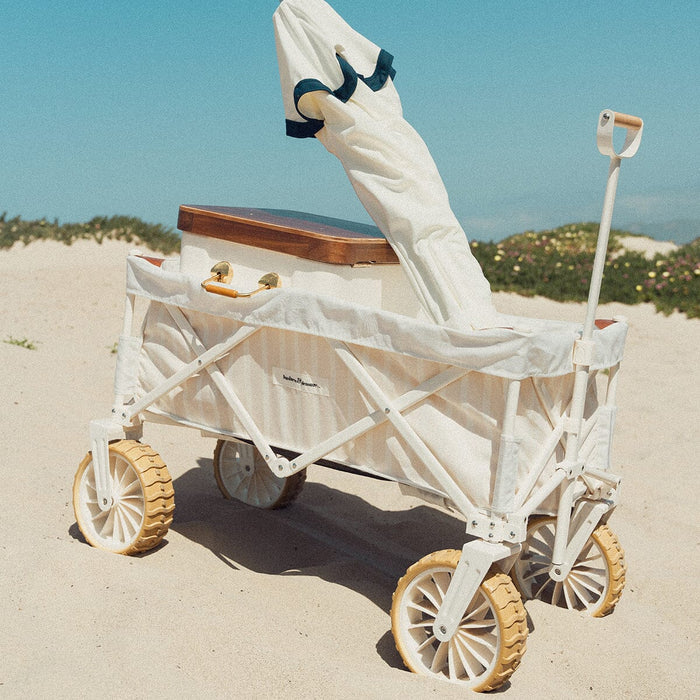 Business and Pleasure | The Beach Cart - Monaco Natural Stripe