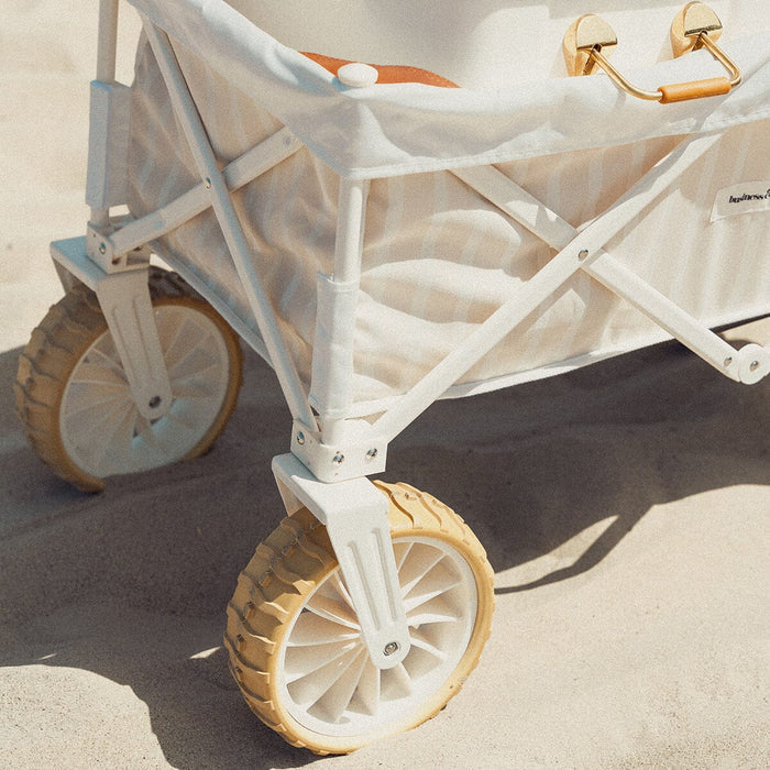 Business and Pleasure | The Beach Cart - Monaco Natural Stripe