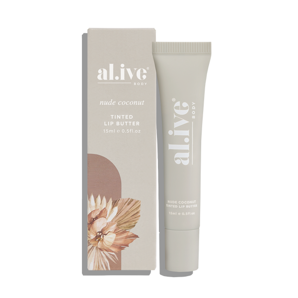 al.ive body |  tinted lip butter - nude coconut