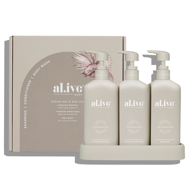 al.ive body | hair & body trio - hydrate