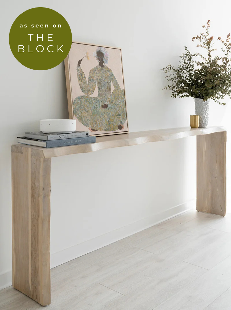 Wave Teak Console