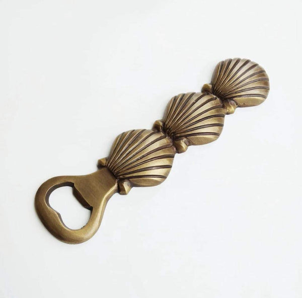 Shell Brass Bottle Opener