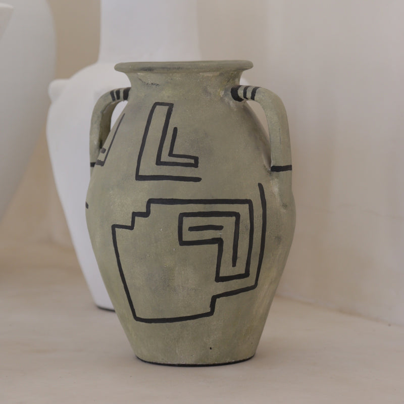 Tribal Vase | Olive