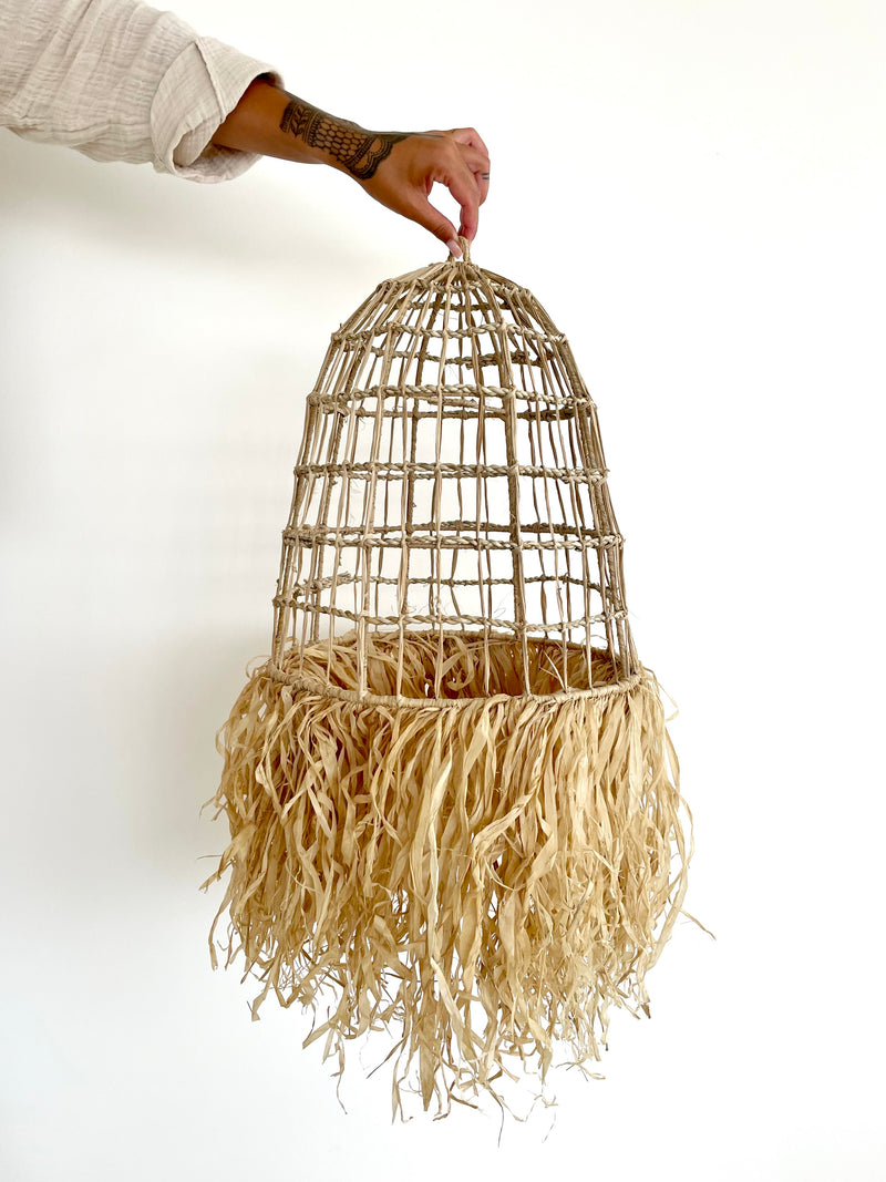 Aulora Seagrass Chandelier w/Raffia | 36CM X 37CM