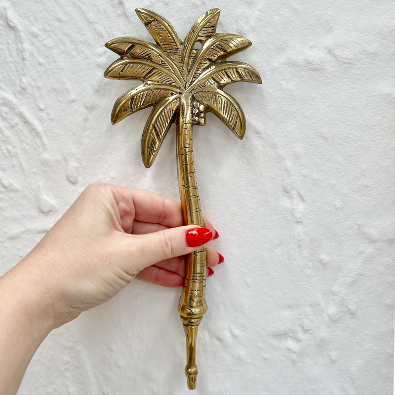 Palm Springs | GOLD/BRASS WALL HOOK | 27CM X 11CM