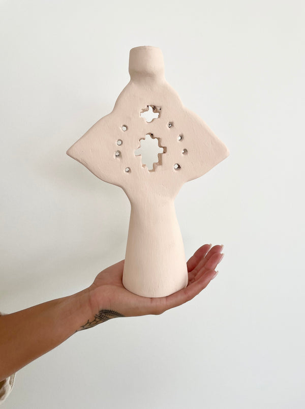 Zahara Candle Holder | NUDE-BLUSH