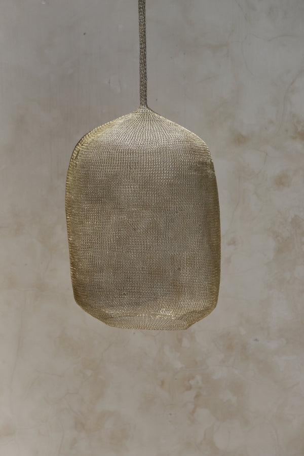 Golden Mesh Wire Pendant | Style A