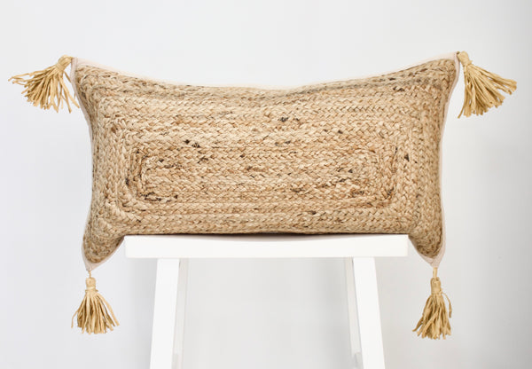 Jute Lumbar Cushion | 35CM x 65CM