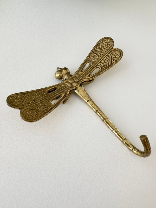 DRAGON FLY GOLD/BRASS WALL HOOK