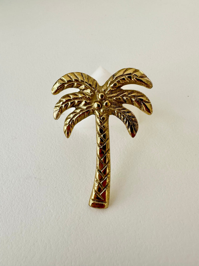 Brass Palm Napkin Ring