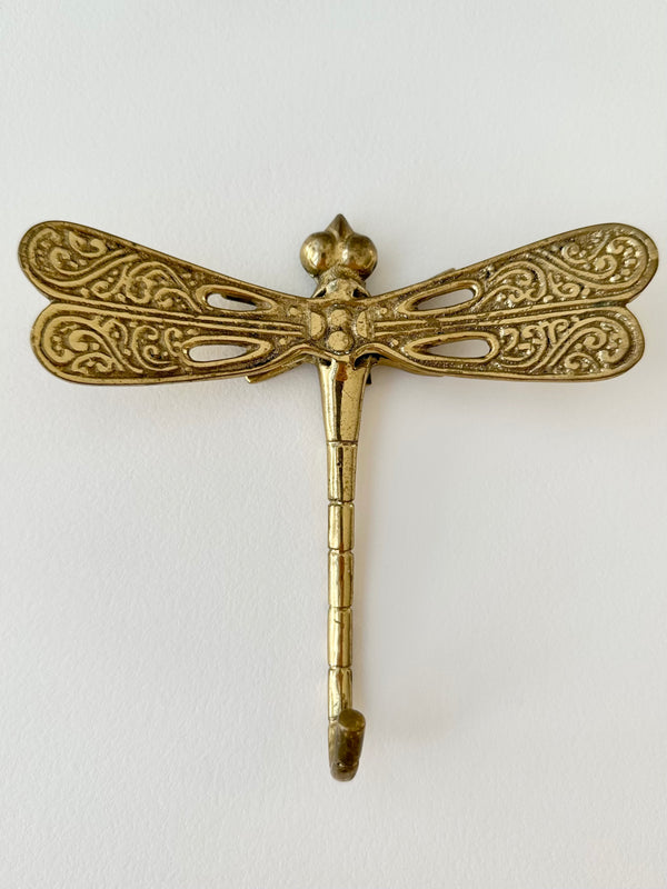 DRAGON FLY GOLD/BRASS WALL HOOK