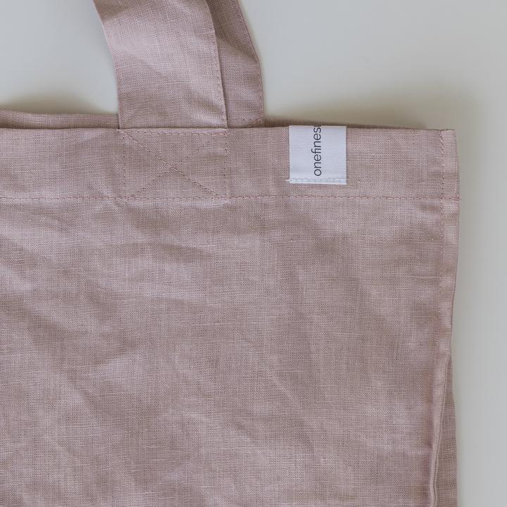 The Weekender Linen Tote | Dusty Pink