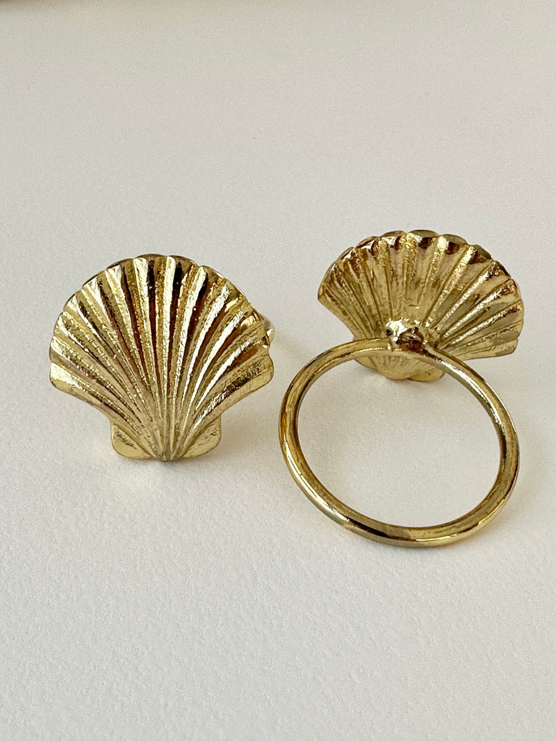 Brass Shell Napkin Ring