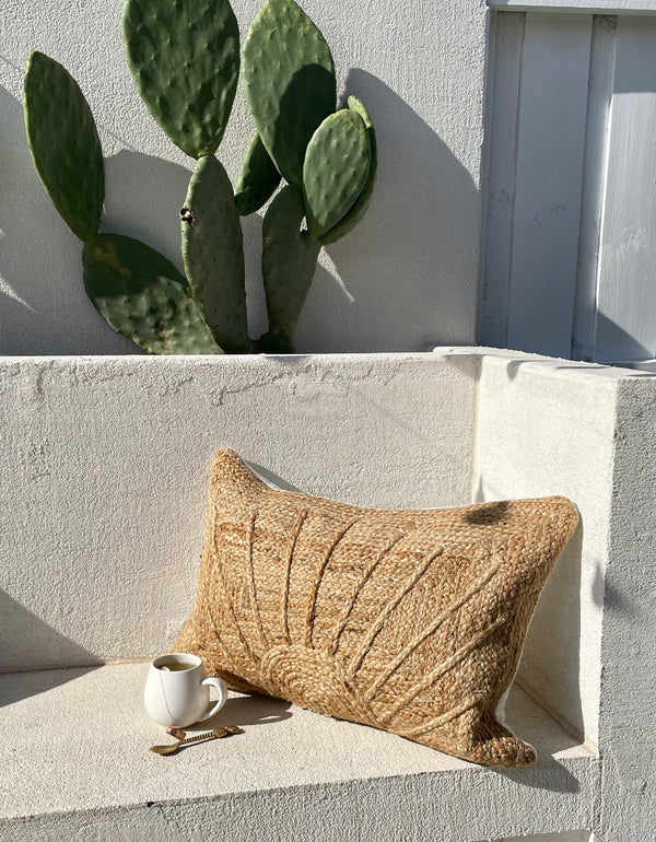 Sunrise Jute Lumbar Cushion | 45CM X 65CM