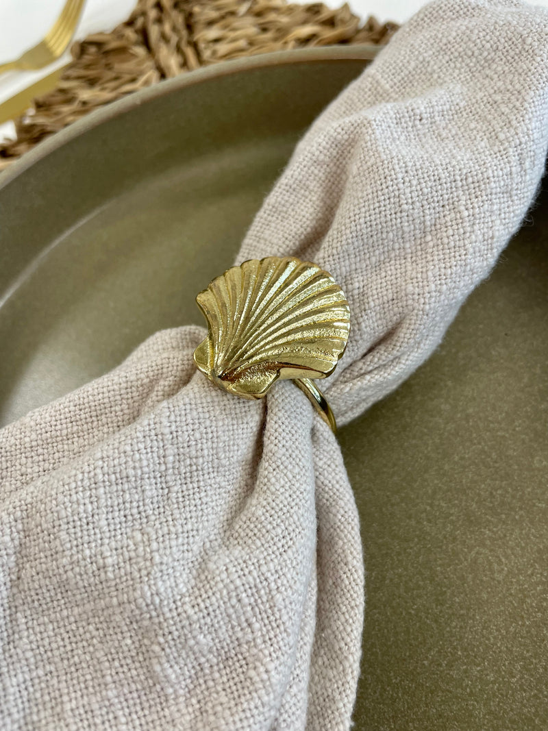 Brass Shell Napkin Ring