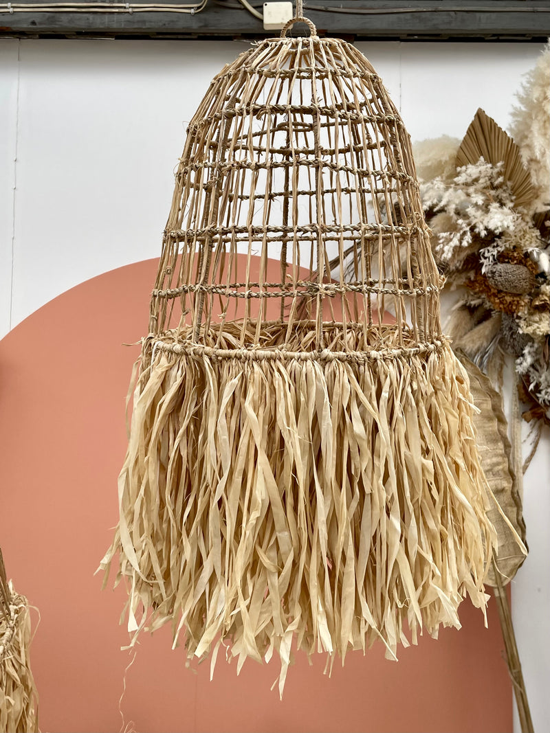 Aulora Seagrass Chandelier w/Raffia | 36CM X 37CM