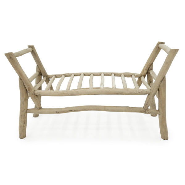 Teak Occasional Bench Seat with Cushion